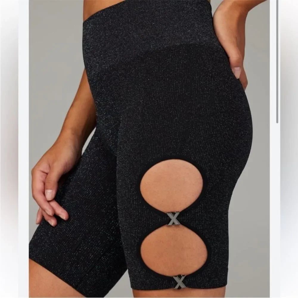 Savage X Fenty BAWDY DOUBLE KNIT BIKE SHORTS- Size Large
